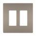 Rocker Wall Plate Smooth Plastic Silver