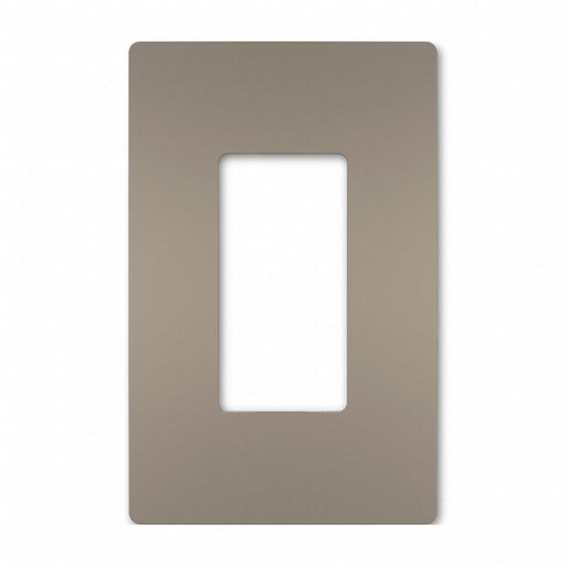 Rocker Wall Plate Smooth Plastic Silver