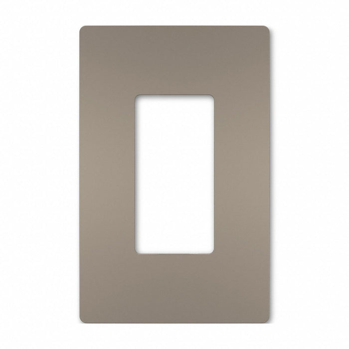 Rocker Wall Plate Smooth Plastic Silver