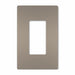 Rocker Wall Plate Smooth Plastic Silver