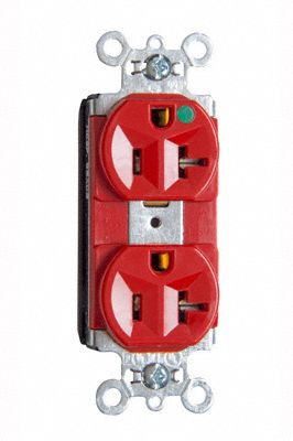 Receptacle 125V AC Red