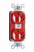 Receptacle 125V AC Red