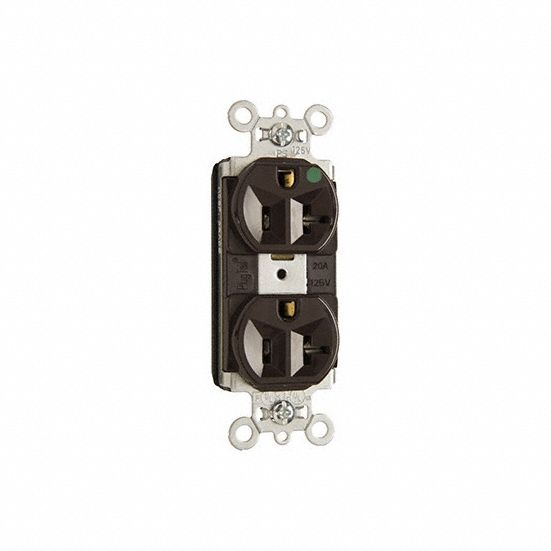 Receptacle 125V AC Brown