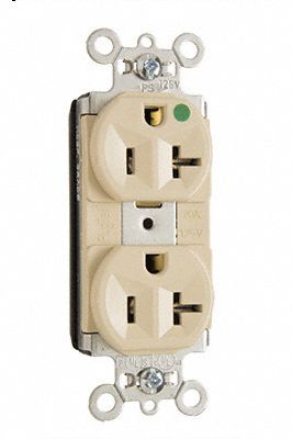 Receptacle 125V AC Ivory