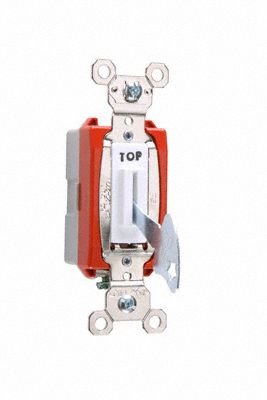 Wall Switch Wht 20A Back Side SnglPole