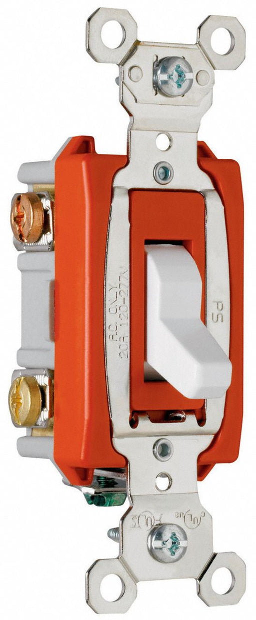 Wall Switch White 20 A Back Side 3-Way