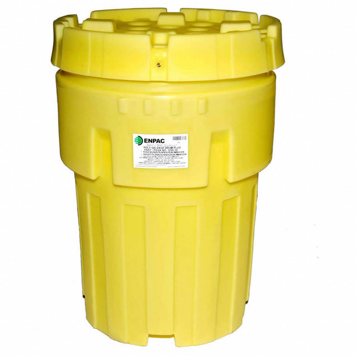 SalvageDrum Polyethylene 44inH Yellow