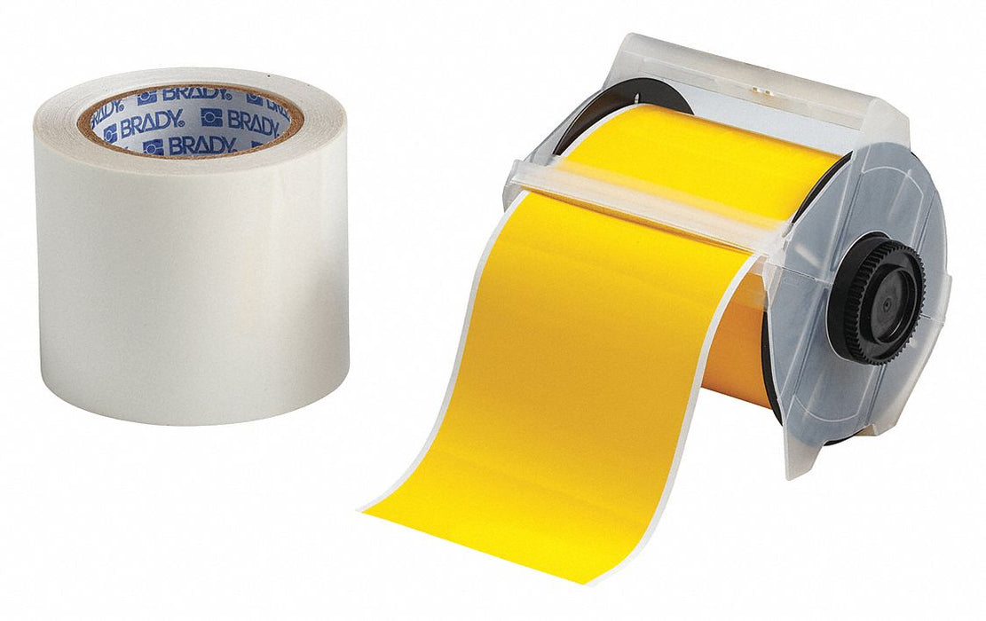 ContinuousLabelStock Yellow Gloss 4inW