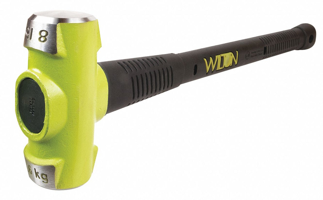 Sledge Hammer 8 lb 38 In Rubber/Steel