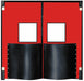 G4688 Swinging Dr 8x5 ft Red Polyethylene PR