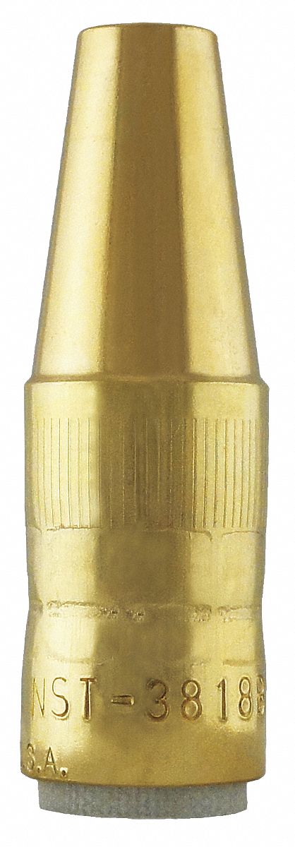 BERNARD Brass Tapered MIG Welding Nozzle