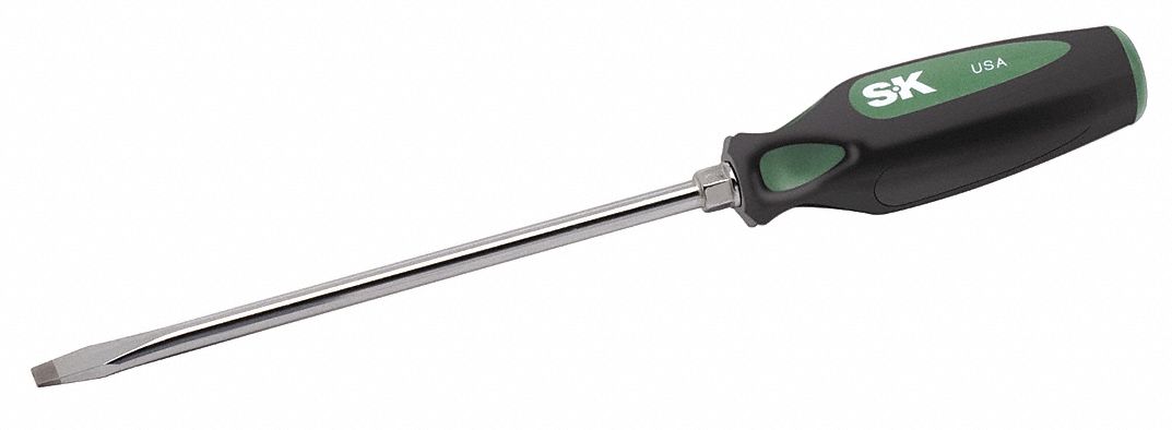 Screwdriver Slotted 3/8x8 Round w/Hex