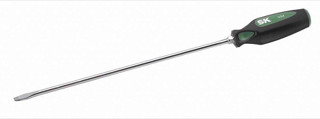 Screwdriver Slotted 1/4x12 Round w/Hex
