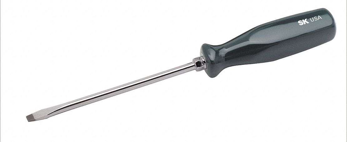 Screwdriver Slotted 1/4x6 Round w/Hex