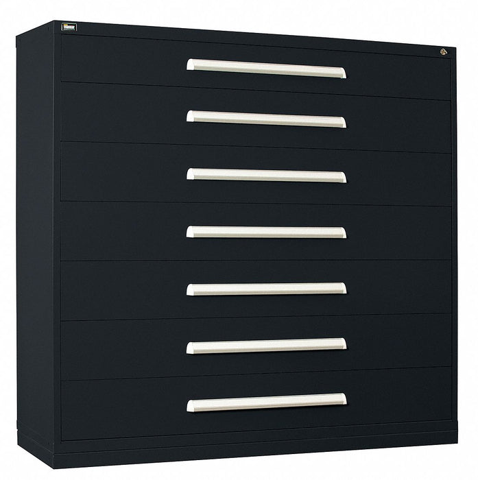 ModDrwrCab 59 x60 x28 Black 7Drwr