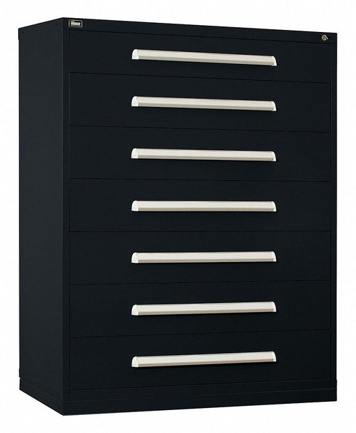 ModDrwrCab 59 x45 x28 Black 7Drwr