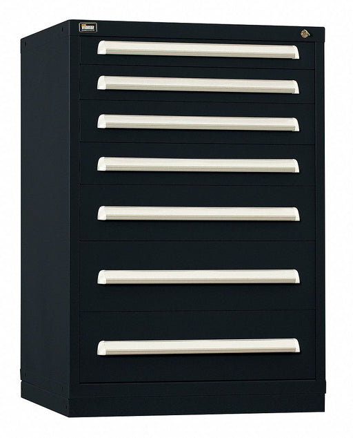 ModDrwrCab 44 x30 x28 Black 7Drwr