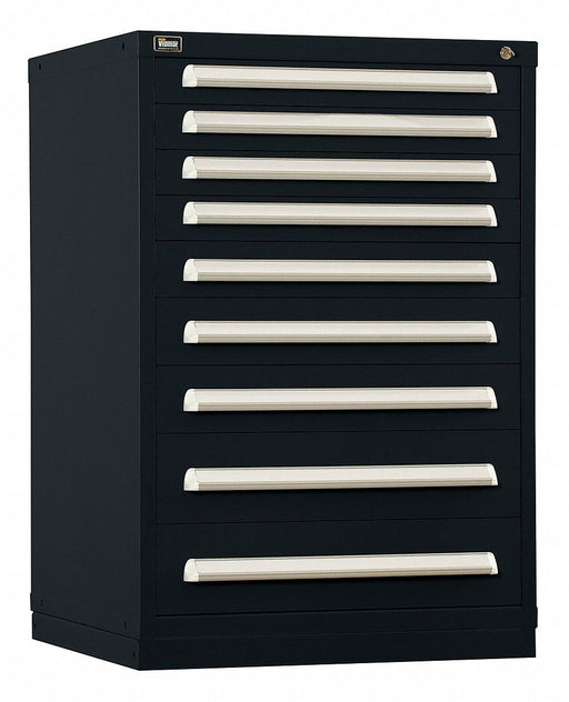 ModDrwrCab 44 x30 x28 Black 9Drwr