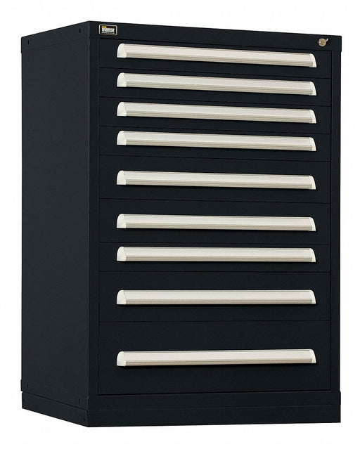 ModDrwrCab 44 x30 x28 Black 9Drwr