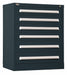 ModDrwrCab 37 x30 x28 Black 6Drwr