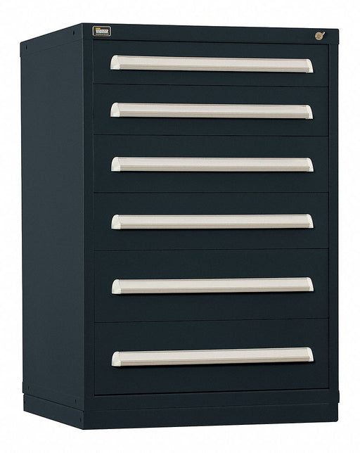 ModDrwrCab 44 x30 x28 Black 6Drwr