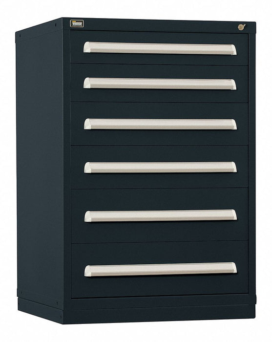 ModDrwrCab 44 x30 x28 Black 6Drwr