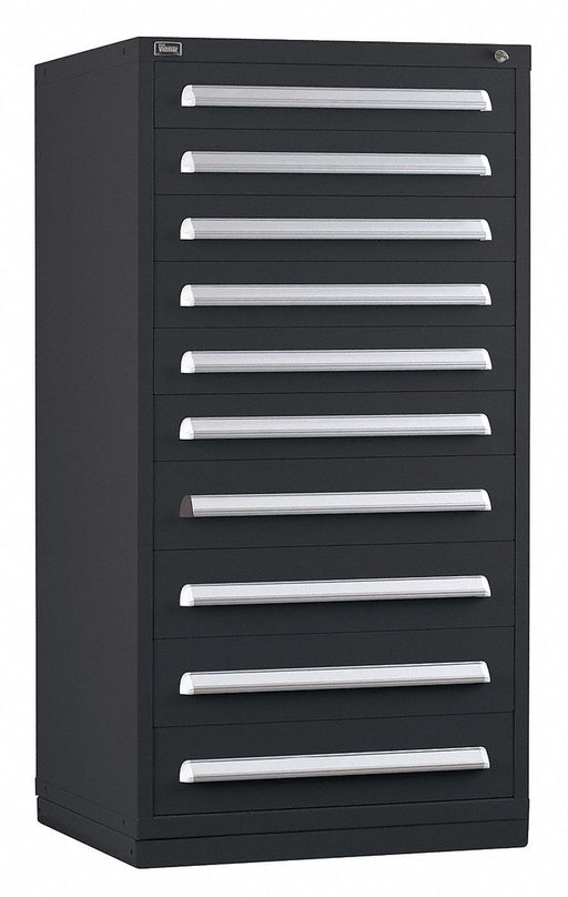 ModDrwrCab 59 x30 x28 Black 10Drwr