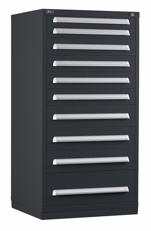 ModDrwrCab 59 x30 x28 Black 10Drwr