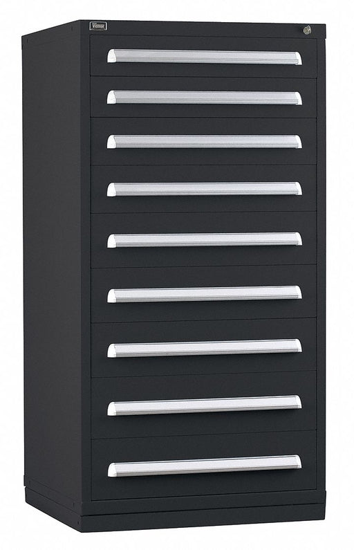 ModDrwrCab 59 x30 x28 Black 9Drwr