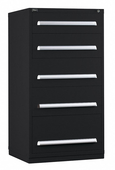 ModDrwrCab 59 x30 x28 Black 5Drwr