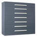 ModDrwrCab 59 x60 x28 Light Gray 7Drwr