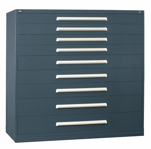 ModDrwrCab 59 x60 x28 Light Gray 9Drwr