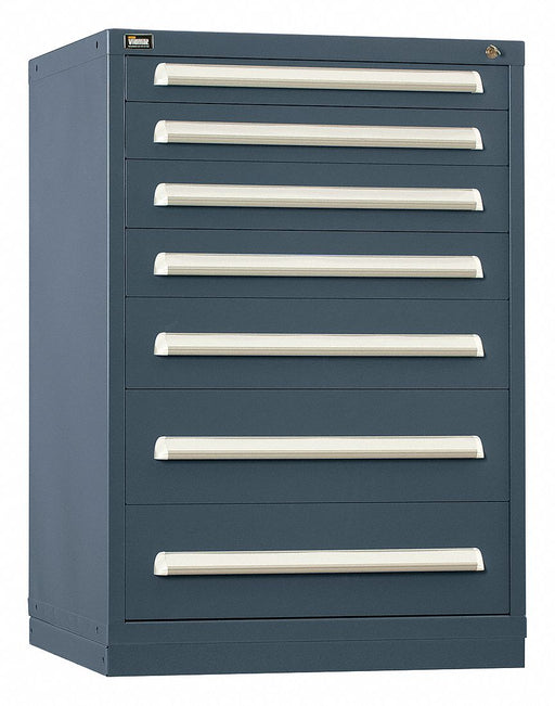ModDrwrCab 44 x30 x28 Light Gray 7Drwr
