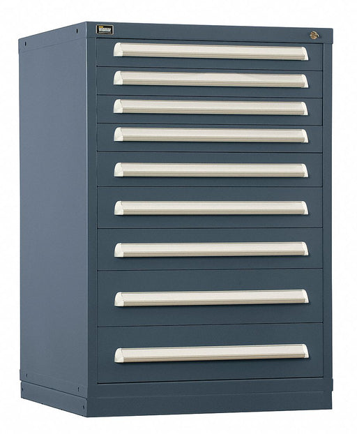 ModDrwrCab 44 x30 x28 Light Gray 9Drwr