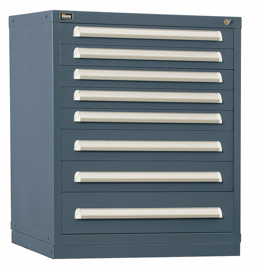 Mod Drawer Cab 37 H 8 Drawer Gray