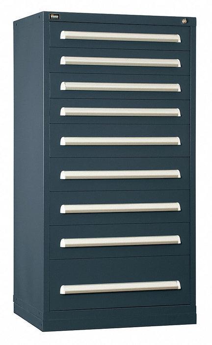 ModDrwrCab 59 x30 x28 Light Gray 9Drwr
