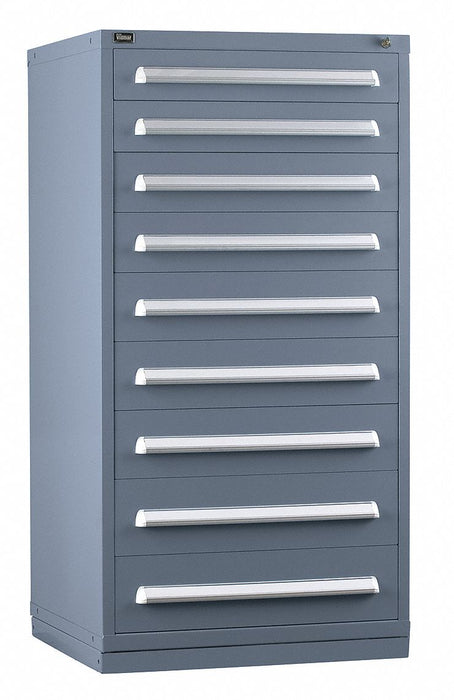 ModDrwrCab 59 x30 x28 Light Gray 9Drwr