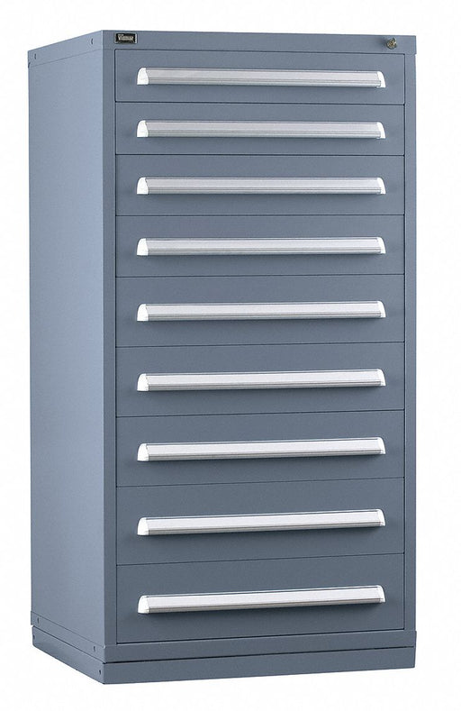 ModDrwrCab 59 x30 x28 Light Gray 9Drwr