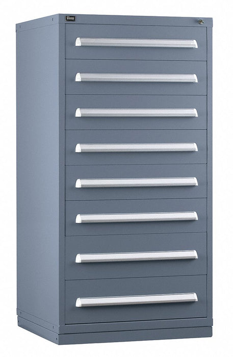 ModDrwrCab 59 x30 x28 Light Gray 8Drwr