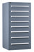 ModDrwrCab 59 x30 x28 Light Gray 8Drwr