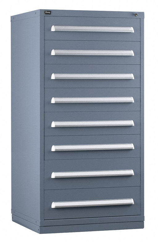 ModDrwrCab 59 x30 x28 Light Gray 8Drwr