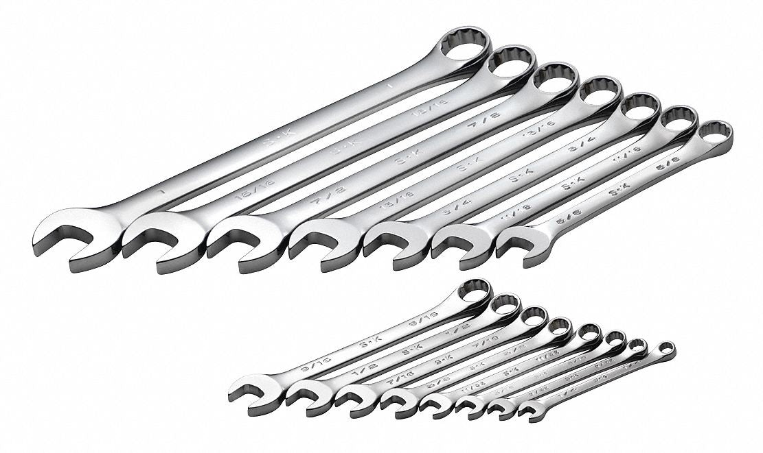 Combo Wrench St Steel Chrome Stnrd Ofst