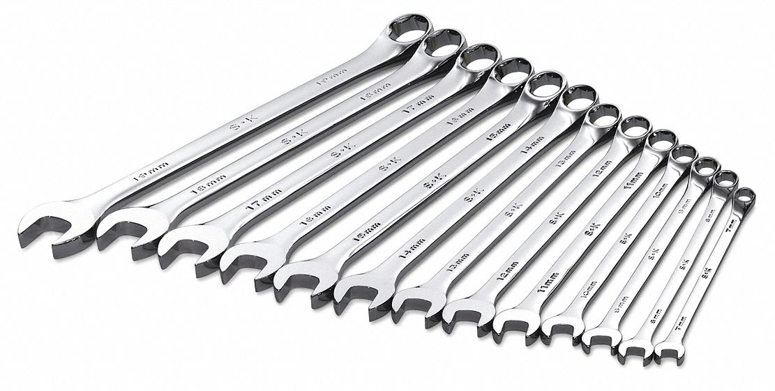 Combo Wrench St Steel Chrome Stnrd Ofst