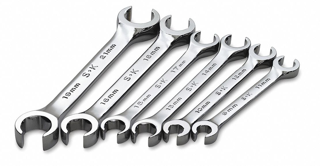 Flare Nut Wrench Set 6 Pieces 6 Pts