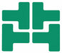 Floor Tape Green 2 inx5 in T PK20