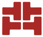 Floor Tape Red 2 inx5 in T PK20