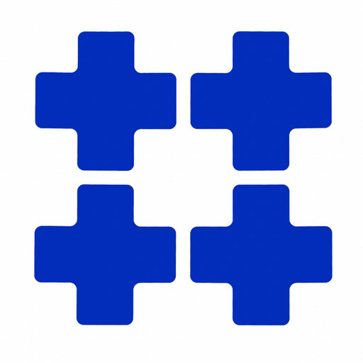 G5702 Floor Tape Blue 2 inx5 in Cross PK20