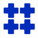 G5702 Floor Tape Blue 2 inx5 in Cross PK20