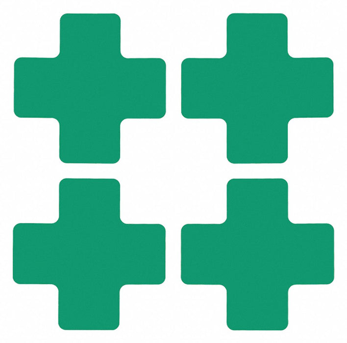 G5702 Floor Tape Green 2 inx5 in Cross PK20