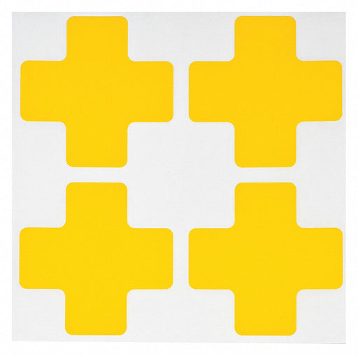 G5702 Floor Tape Yellow 2 inx5 in Cross PK20